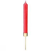 Produkt Świecznik w sztyfcie do zatykania złoty Ø22mm W10,5cm 12 szt