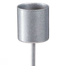 Produkt Świecznik w sztyfcie do wtyku świecznika srebrnoszary Ø2,5cm W11cm 16 szt