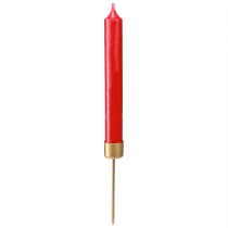 Produkt Świecznik w sztyfcie do zatykania matowe złoto Ø22mm W10,5cm 12 sztuk