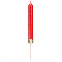 Produkt Świecznik w sztyfcie do podłączenia czerwonego złota Ø22mm W10,5cm 12 sztuk
