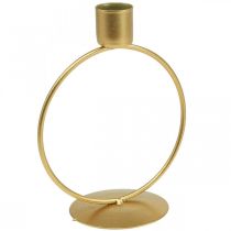 Produkt Świecznik złoty świecznik metalowy pierścień Ø10,5cm