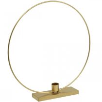 Pierścień ozdobny metalowy świecznik Deco Loop Golden Ø30cm