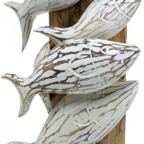 Ryba dekoracyjna stojąca drewniana ławica ryb Dekoracja morska 59cm