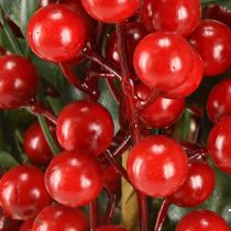 Produkt Gałązka świąteczna ostrokrzewu jagody Ilex sztuczne 45cm 6 szt