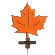 Pin liść klonu sortowany jesienna dekoracja 8cm L35cm 12szt