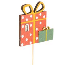 Produkt Zestaw prezentowy znaczników roślin, wzór drewniany, 31 cm, 12 elementów