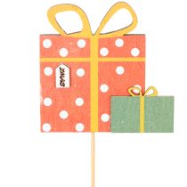 Produkt Zestaw prezentowy znaczników roślin, wzór drewniany, 31 cm, 12 elementów