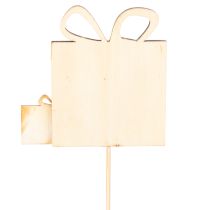 Produkt Zestaw prezentowy znaczników roślin, wzór drewniany, 31 cm, 12 elementów