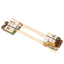 Produkt Zestaw prezentowy znaczników roślin, wzór drewniany, 31 cm, 12 elementów