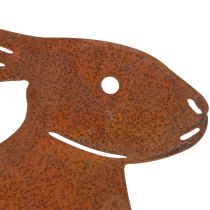 Produkt Metalowy palik ogrodowy dla królika, rustykalny element przyciągający wzrok do klombów i rabat kwiatowych, 100 cm, 2 sztuki