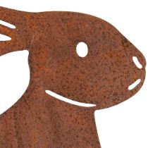 Produkt Metalowy palik ogrodowy w kształcie zajączka wielkanocnego do stylowej wiosennej dekoracji na zewnątrz, 80 cm, 4 sztuki