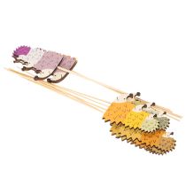 Produkt Dekoracyjne paliki ogrodowe – Kolorowa rodzina jeży – 34 cm, 12 sztuk