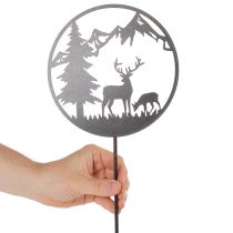 Produkt Palik dekoracyjny, zwierzęta leśne, jeleń i sosna, 100 cm
