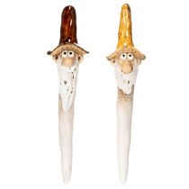 Produkt Dekoracyjna figurka krasnala ogrodowego do doniczek, 16 cm, 2 sztuki