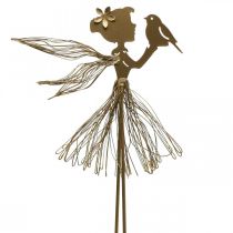 Kołek ogrodowy Elf Metalowy kołek ogrodowy Złoty 16,5 × 15 cm