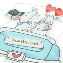 Zawieszka Deco "Just Married" 30cm x 17cm 2szt.