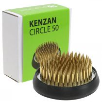 Produkt Jeż, Kenzan, Ikebana, podstawa do aranżacji z metalu w kolorze srebrnym, okrągła Ø5cm