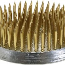 Produkt Jeż wtykowy Kenzan, okrągły jeż kwiatowy, srebrny mosiądz Ø60mm