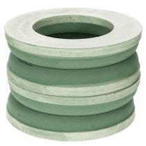 Produkt Kwiatowy pierścionek z pianki zielony Ø25cm 4-częściowy układ wieńców