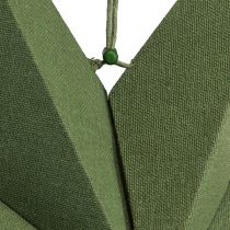 Produkt Ozdoba w kształcie gwiazdek z papieru poinsecyjnego jutowego w kolorze zielonym 60x15cm
