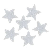 Star Glitter 1,5cm do posypywania Biały 144szt