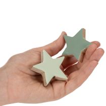 Produkt Drewniany zestaw dekoracyjny w kształcie gwiazdki na stół i parapet, 5cm, 9 elementów