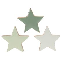Produkt Drewniany zestaw dekoracyjny w kształcie gwiazdki na stół i parapet, 5cm, 9 elementów