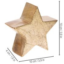 Produkt Dekoracyjna gwiazda bożonarodzeniowa na stół lub półkę, 10cm, 3 sztuki