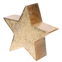 Produkt Dekoracyjna gwiazda bożonarodzeniowa na stół lub półkę, 10cm, 3 sztuki