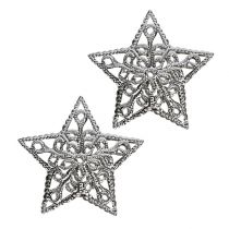 Produkt Gwiazda metalowa srebrna 6cm 20szt.