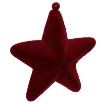 Produkt Gwiazda flokowana ciemnoczerwona 10cm