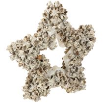 Produkt Gwiazda do zawieszenia dekoracja świąteczna biała, brokatowa Ø15cm