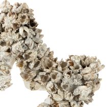 Produkt Gwiazda do zawieszenia dekoracja świąteczna biała, brokatowa Ø15cm