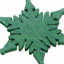 Produkt Scatter Christmas Star Green, White Assorted 4cm 72szt.