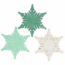 Produkt Scatter Christmas Star Green, White Assorted 4cm 72szt.