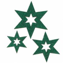 Produkt Dekoracja rozproszona gwiazda zielona 3-5cm 48szt.