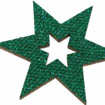 Produkt Dekoracja rozproszona gwiazda zielona 3-5cm 48szt.