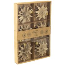 Produkt Gwiazdki papierowe z jutowym sznurkiem do dekoracji świątecznych