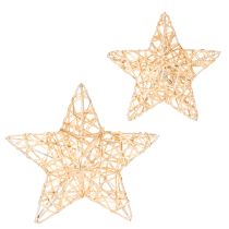 Produkt Dekoracyjny zestaw gwiazdek z drutu, dwa rozmiary, 10cm, 12 sztuk