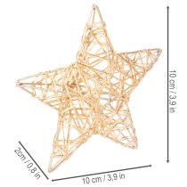 Produkt Dekoracyjny zestaw gwiazdek z drutu, dwa rozmiary, 10cm, 12 sztuk
