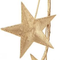 Produkt Girlanda gwiazdkowa na Boże Narodzenie metalowa złota L180cm