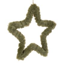 Produkt Gwiazda wisząca, futro sztuczne, na drzwi i okna, 30 cm, 3 sztuki