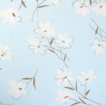 Tkanina dekoracyjna kwiaty niebieskie 30cm x 3m