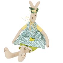 Produkt Pluszowy zajączek wielkanocny, zajączek wielkanocny z ubrankami, dziewczynka-króliczek wys. 43 cm