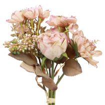 Bukiet sztucznych kwiatów sztuczne kwiaty sztuczne róże antyczne 30cm