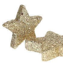 Scatter Stars Light Gold Mica 4-5cm 40szt