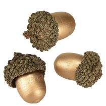 Produkt Ozdoba rozproszona żołędzie jesienno-zimowa złota 3cm 36 szt