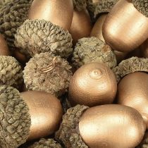 Produkt Ozdoba rozproszona żołędzie jesienno-zimowa złota 3cm 36 szt