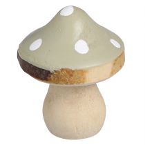 Produkt Dekoracja rozproszona drewniane mini grzybki muchomor dekoracyjny zielony Ø2,5cm 24 szt