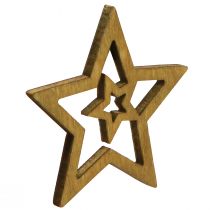 Produkt Dekoracja rozproszona Gwiazda świąteczna drewniana 4 kolory Ø4cm 72 szt